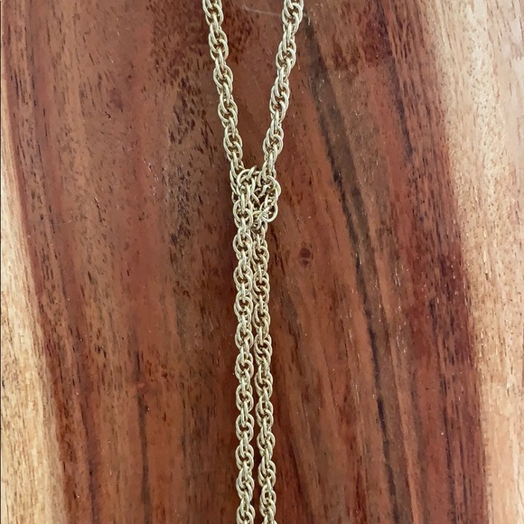 Club Monaco Pave Pyramid Knot Necklace - Picture 3 of 3